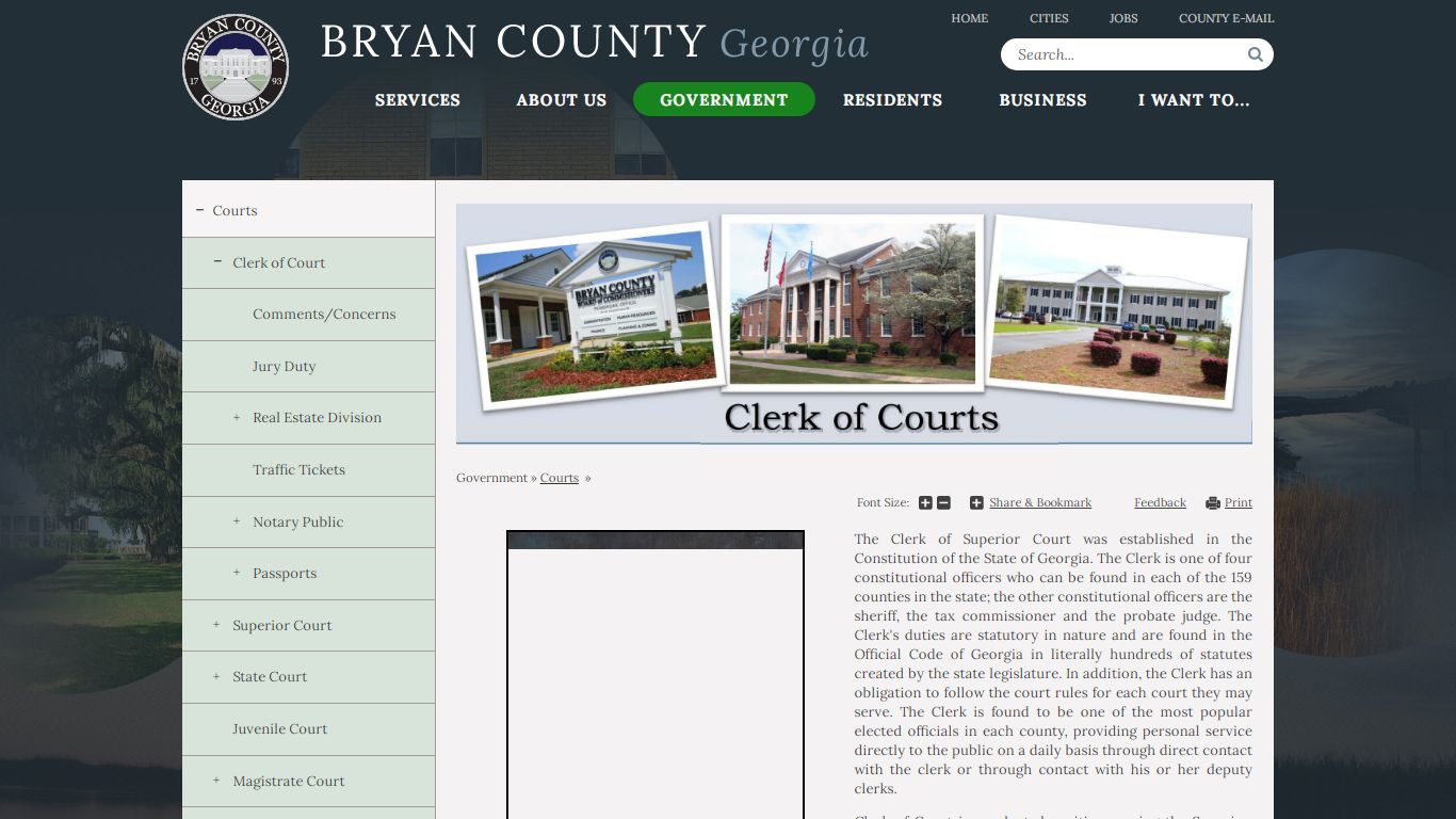 Clerk of Court | Bryan County