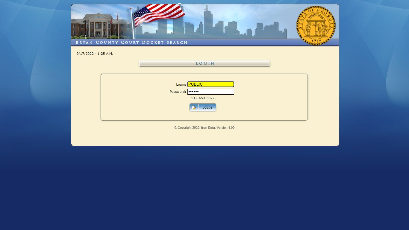 Case Management Web Search - Login - docket.bryan-county.org